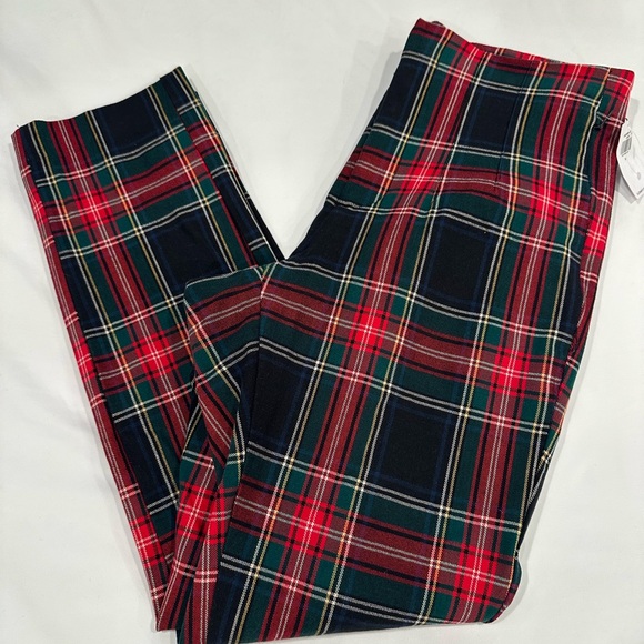 Old Navy Pants - Old Navy Festive Plaid Pants